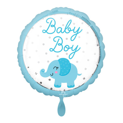 Folieballon Baby boy olifant