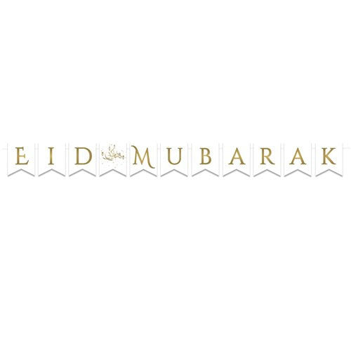 Letterslinger Eid Mubarak goud