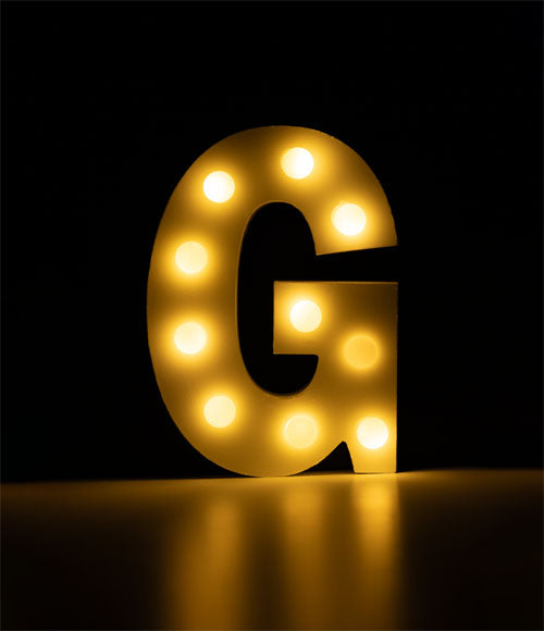 Light Letters - G