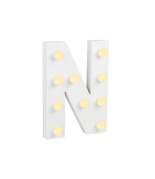 Light Letters - N