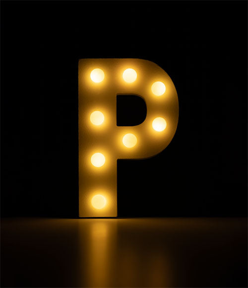 Light Letters - P