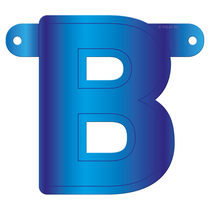 Banner Letter B Blue