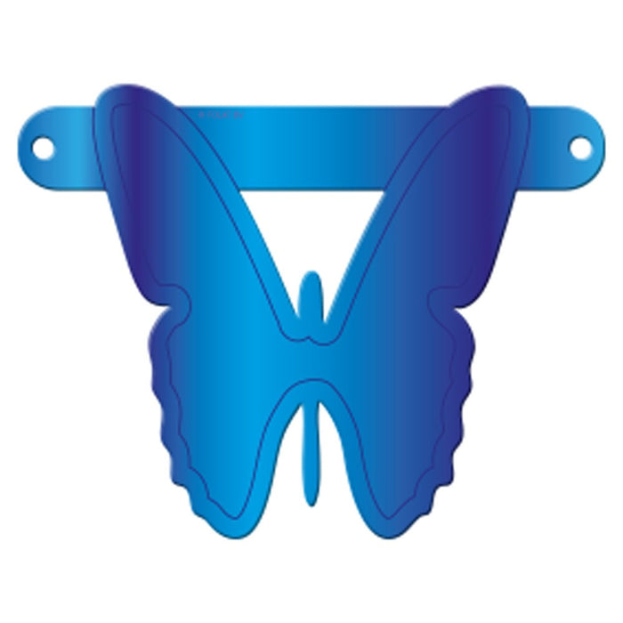 Banner Letter Butterfly Blue