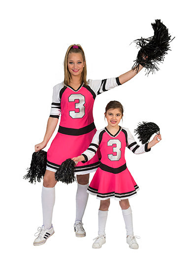 Cheerleader roze mt. 140