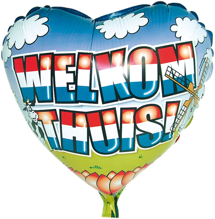 Folieballon welkom thuis Holland thema
