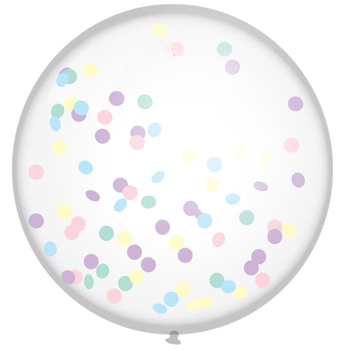 Mega confetti ballon multikleur