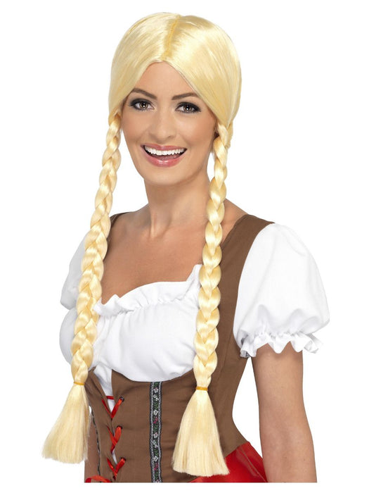Pruik Bavarian beauty blond
