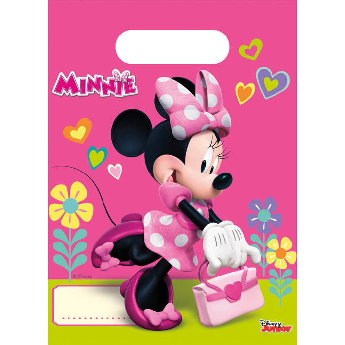 Uitdeelzakjes Minnie Mouse 6st.