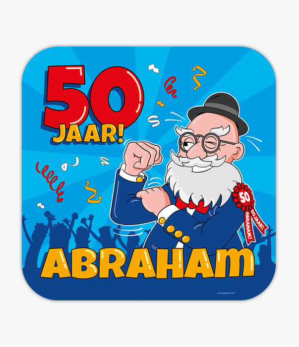 Verkeersbord Abraham cartoon