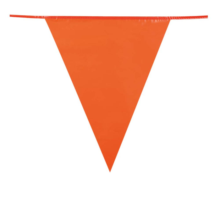 Vlaggenlijn pl. oranje mini (20x16cm) 10m