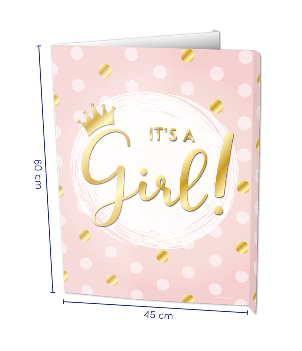 Window sign - It's a girl!