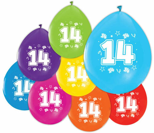 Ballonnen 8st. cijfer 14