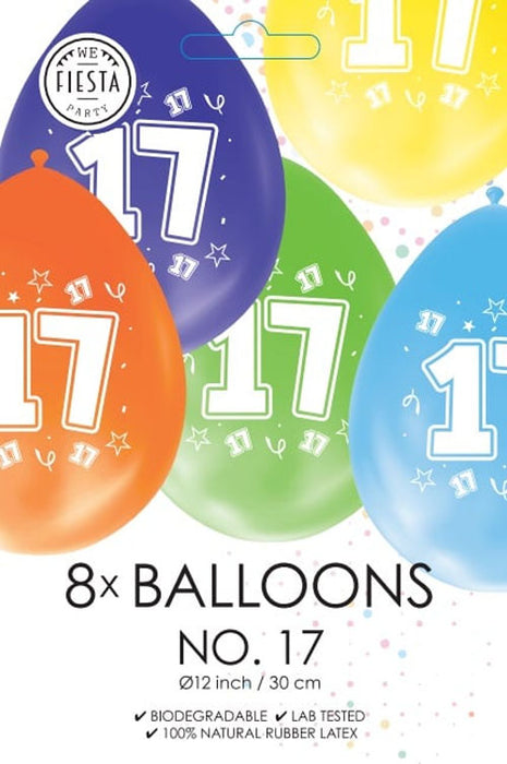 Ballonnen 8st. cijfer 17