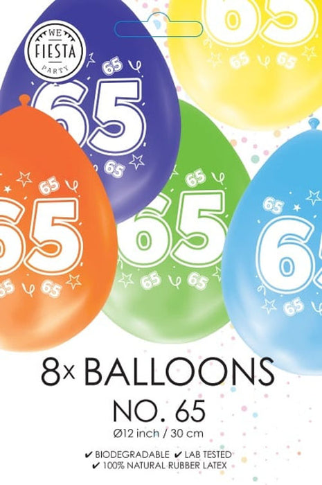 Ballonnen 8st. cijfer 65