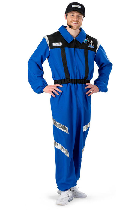 Astronaut blauw mt. M (jumpsuit + pet)