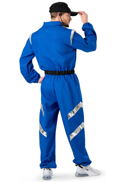 Astronaut blauw mt. M (jumpsuit + pet)