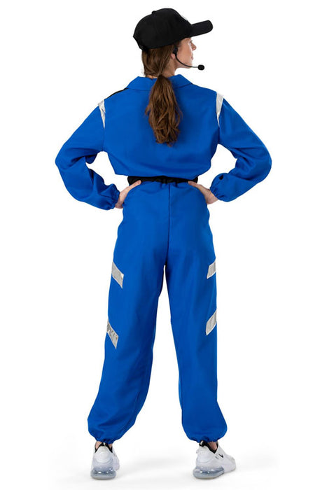 Astronaut blauw mt. M (jumpsuit + pet)