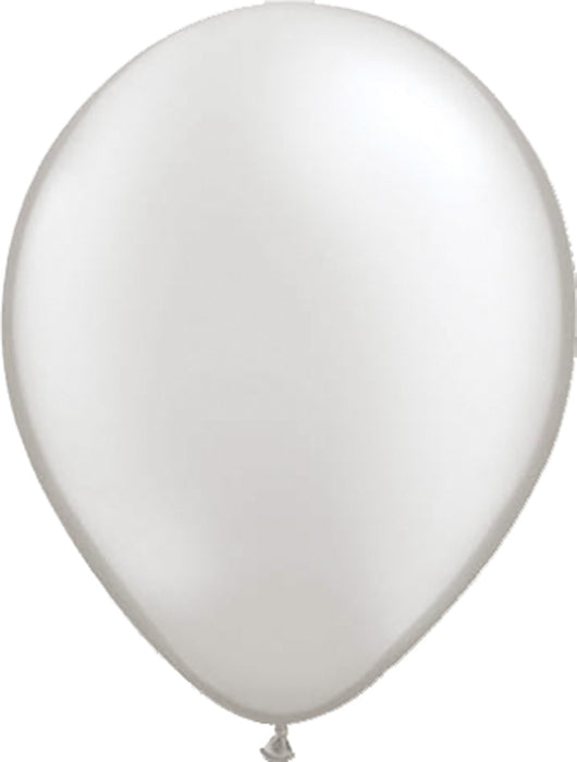 Ballonnen 100st. Zilver metallic