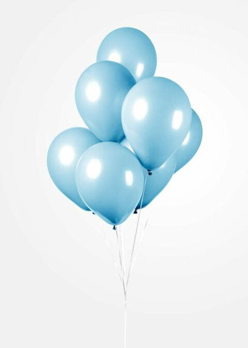Ballonnen 50st. Lichtblauw standaard