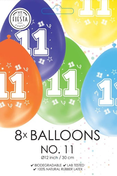 Ballonnen 8st. cijfer 11
