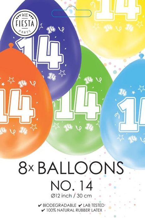 Ballonnen 8st. cijfer 14