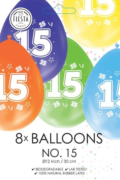 Ballonnen 8st. cijfer 15