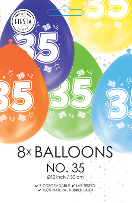 Ballonnen 8st. cijfer 35
