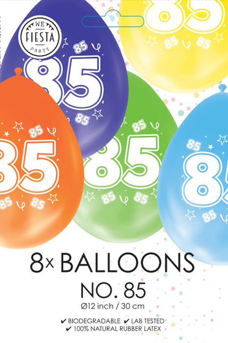Ballonnen 8st. cijfer 85