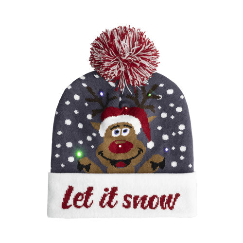 Beanie met LED: Let it snow