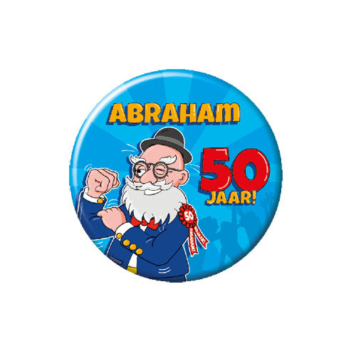 Button 50 jaar Abraham