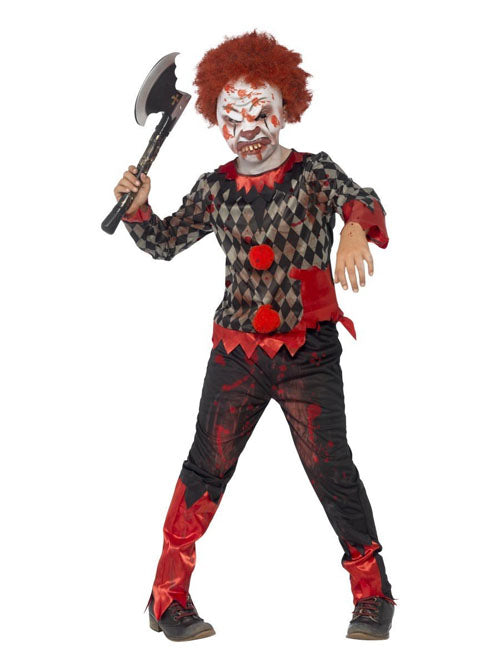 Clown zombie incl. masker mt. L (145-158)