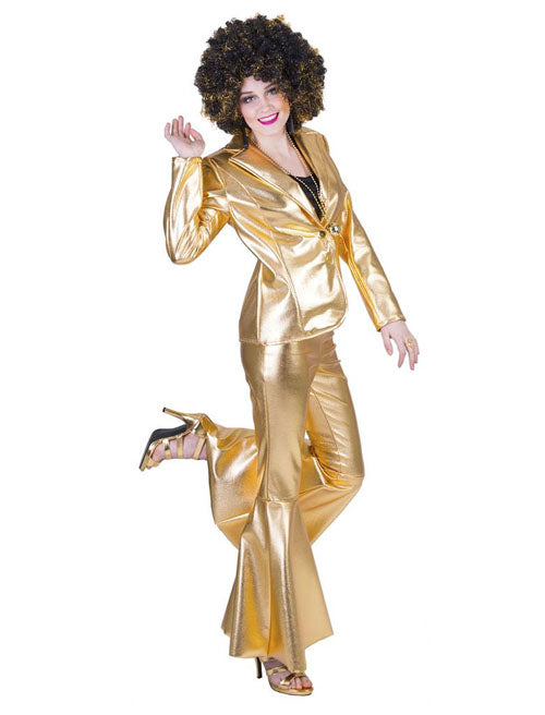 Disco fever jacket goud mt. 48/50