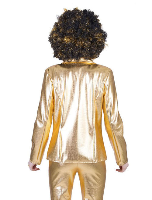 Disco fever jacket goud mt. 48/50