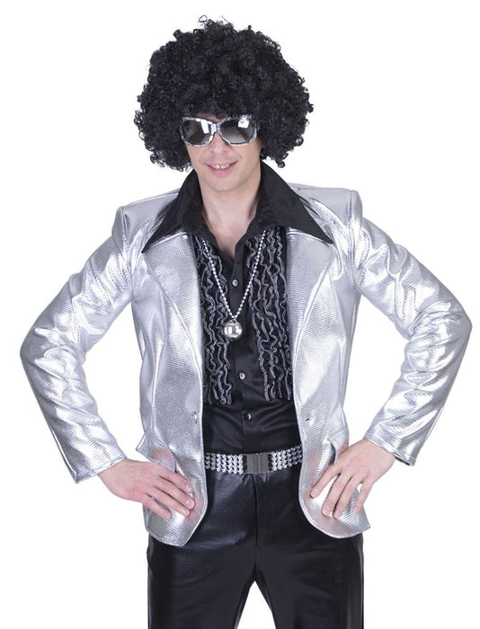 Disco fever jas zilver mt. 56-58
