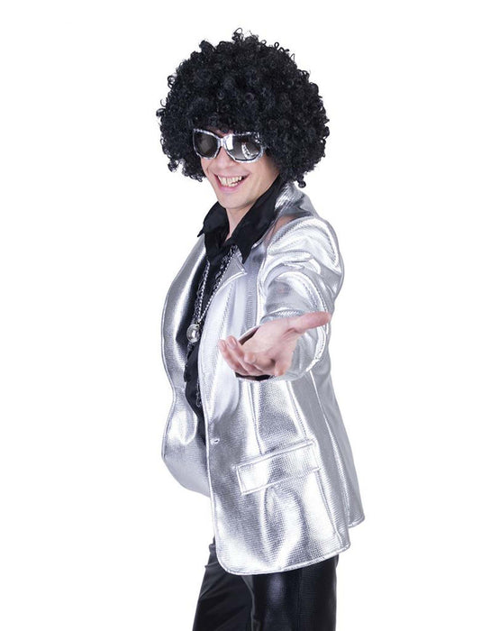 Disco fever jas zilver mt. 56-58