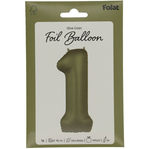 Folieballon86cmOlivegreen1__2