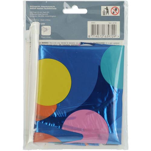 Folieballon staand colorful dots cijfer 2