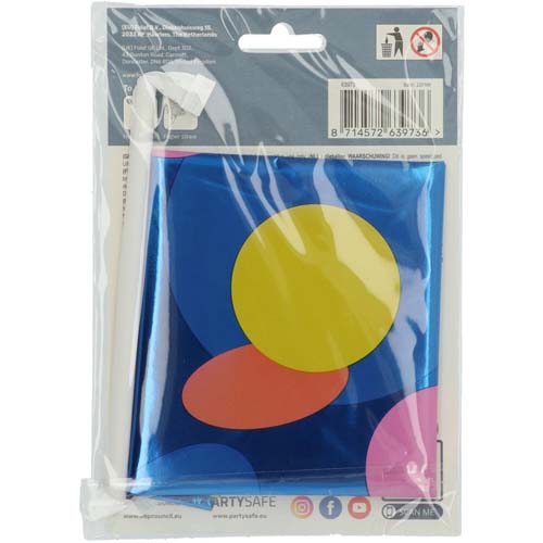 Folieballon staand colorful dots cijfer 3