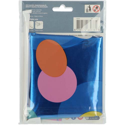 Folieballon staand colorful dots cijfer 8