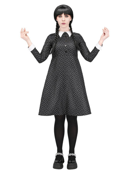 Gothic schoolgirl Woensdag jurk stip dame mt. L