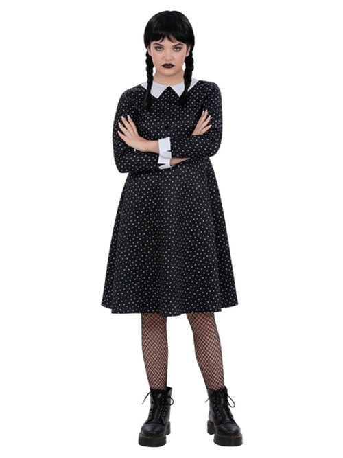 Gothic schoolgirl Woensdag jurk stip mt. T/170