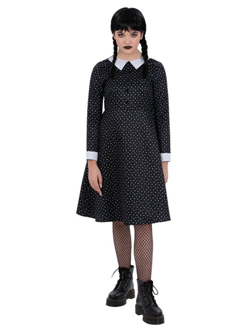 Gothic schoolgirl Woensdag jurk stip mt. T/170