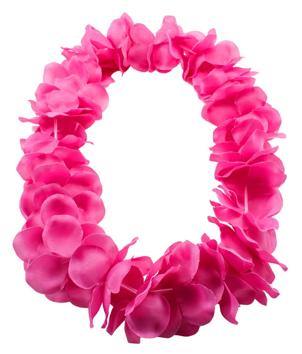 Hawaï krans neon roze, diam. bloem 9,5