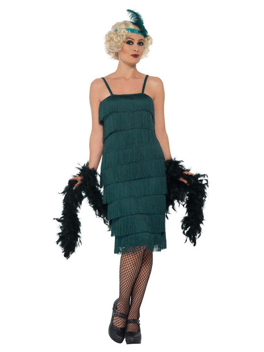 Jurk Flapper 20s groen mt. L