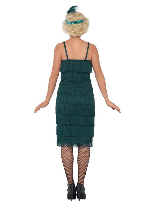 Jurk Flapper 20s groen mt. L