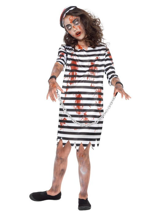 Jurk zombie gevangene girl mt. L (145-158cm)