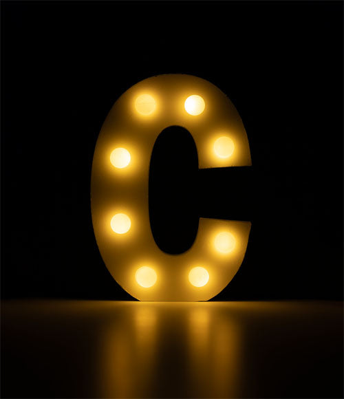 Light Letters - C