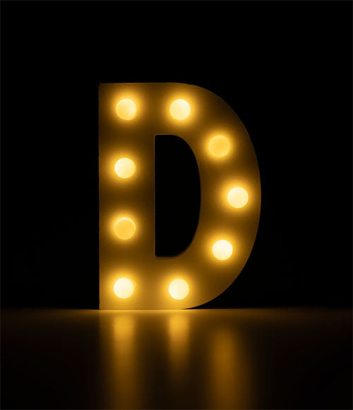 Light Letters - D