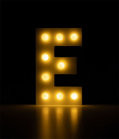 Light Letters - E