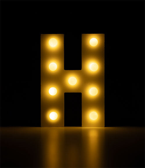 Light Letters - H